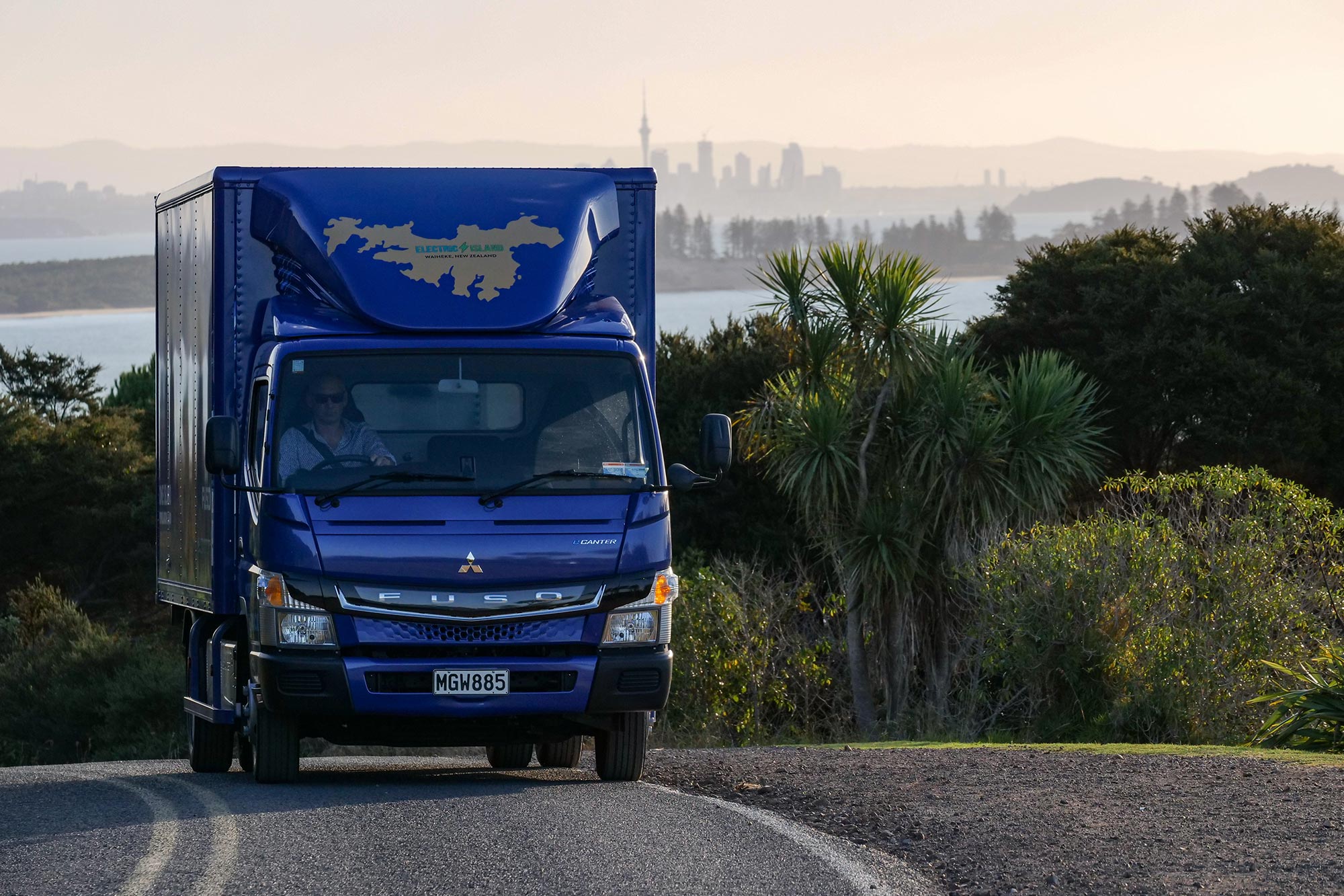 The FUSO eCanter is an all-electric light-duty truck 