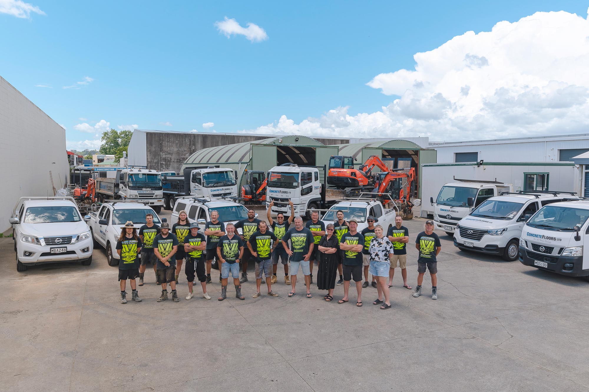Concrete Floors staff and FUSO Shogun and Fighter 