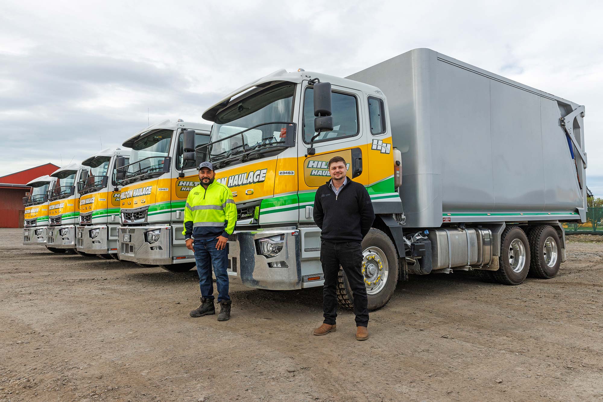 Hilton Haulage’s fleet of FUSO Shogun trucks 