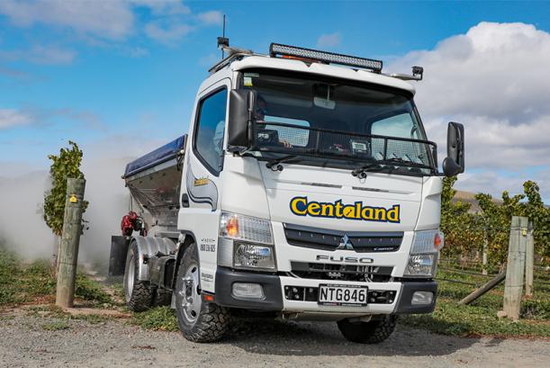 Centaland’s FUSO Canter 616 City Cab working the vines 